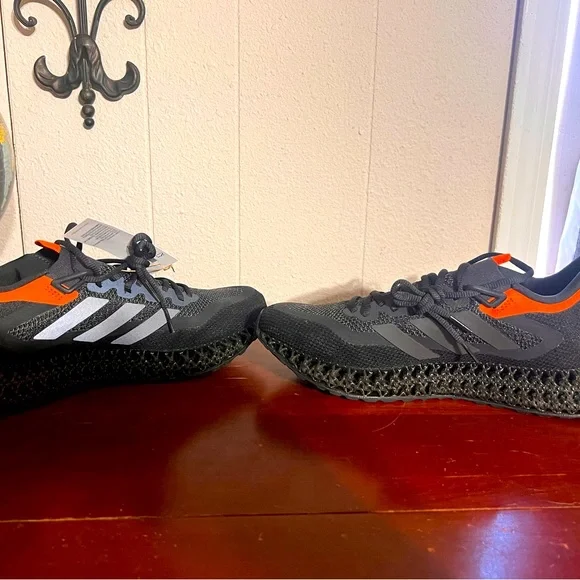 adidas Men's 4DFWD 2 Running Shoes, Carbon/Orange